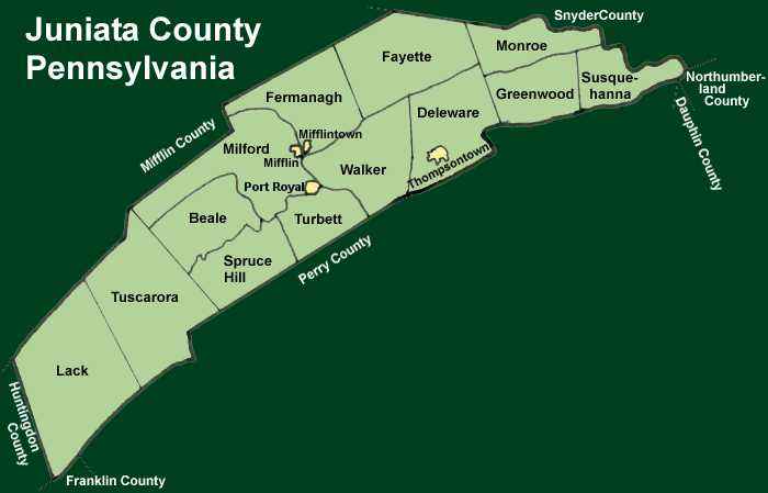 Juniata County Townships